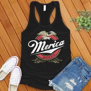 Black ‘Merica Beer Tank Top